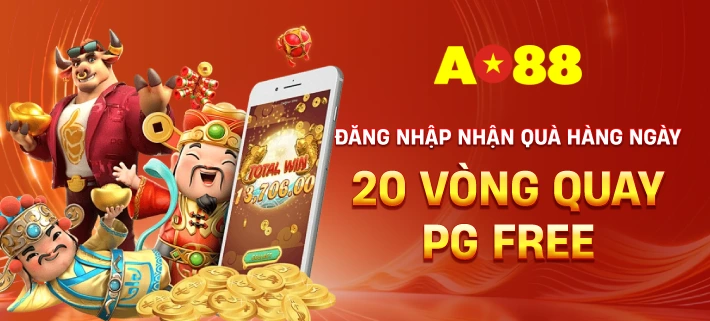 Đăng nhập nhận quà hàng ngày - 20 Vòng Quay PG Free